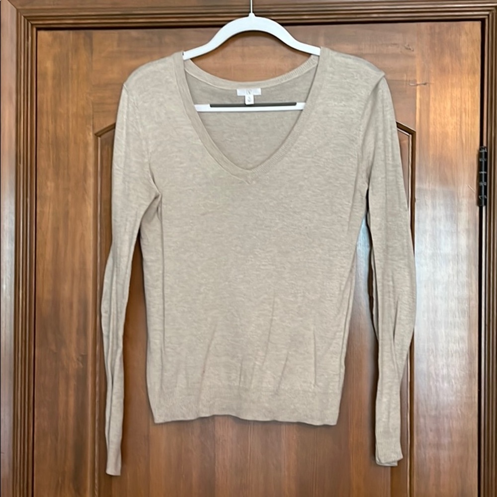 Cream sweater top